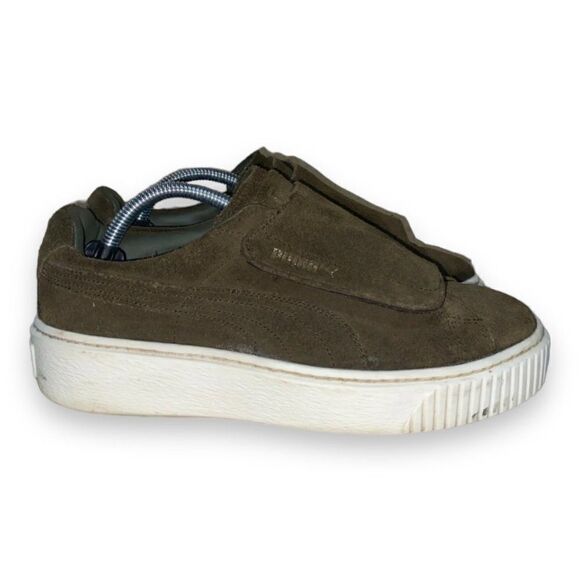 Puma Suede Platform Strap Olive Night Marshmallow 364586-01 Women's 7 - Picture 3 of 11